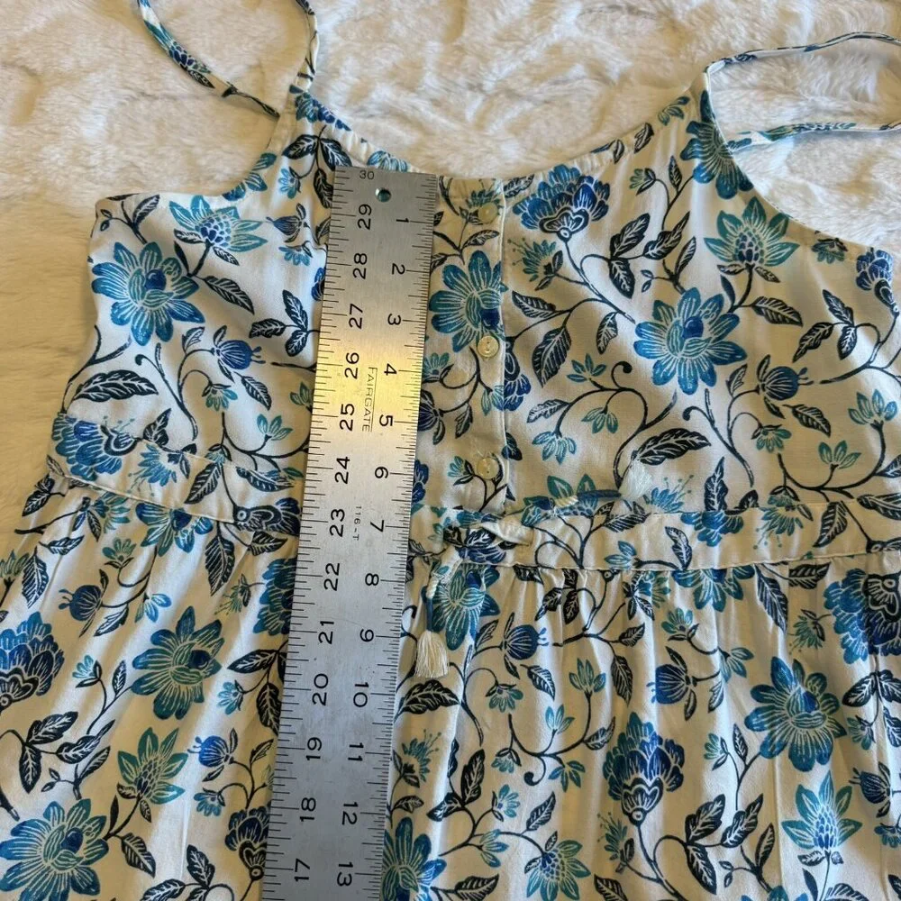 Old Navy Girls XL (14) Sleeveless Button-Front Tiered Fit‎ & Flare Midi Dress